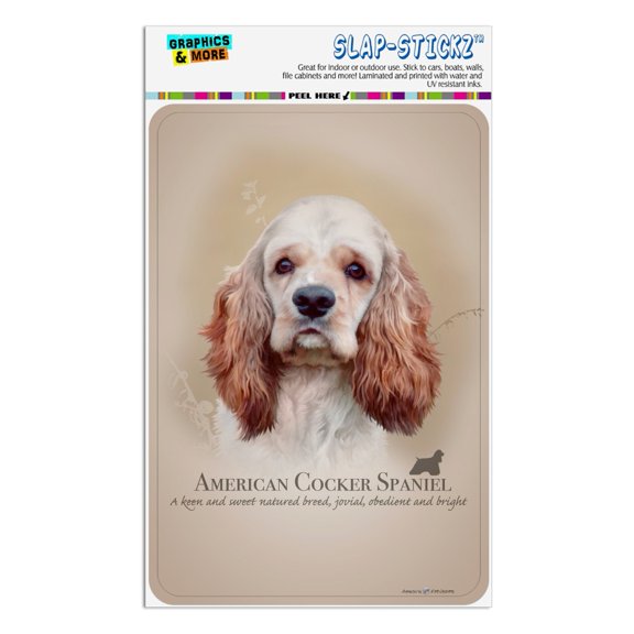 American Cocker Spaniel Dog Breed Home Business Office Sign
