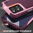 thumbnail image 6 of TJS for Motorola Moto G Stylus 5G 2023 Phone Case, with Tempered Glass Screen Protector, Dual Layer PC Back Soft Bumper Resilient Shock Absorb Protective Cover for Moto G Stylus 5G 2023 (Pink), 6 of 8