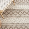 thumbnail image 6 of SAFAVIEH Natura Siofra Geometric Striped Area Rug, Ivory/Brown, 8' x 10', 6 of 8