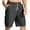 Dark Gray, variant on Hurxie Men's Casual Cargo Shorts with Elastic Waist and 6 Pockets xl Work Bermuda Shorts for Men S-2XL
