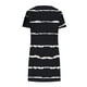 thumbnail image 4 of Mini Vestido de Verano de Manga Corta Cuello Redondo Longitud de la Ternera Media, Fluido Impreso Vestido de Verano Corto Casual, 4 of 5