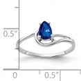 thumbnail image 2 of Primal Gold 14 Karat White Gold 6x4mm Pear Sapphire Ring, 2 of 4