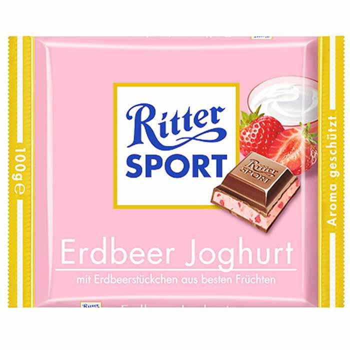 Ritter Sport Strawberry Yogurt Cream Chocolate 100g Walmart Com