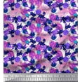 thumbnail image 1 of Soimoi Velvet Fabric Floral & Monstera Leaves Tropical Decor Fabric Printed Yard 58 Inch Wide, 1 of 1