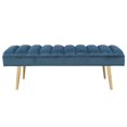 thumbnail image 3 of M75 Bench In Velvet With Gold Legs, 3 of 6
