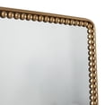 thumbnail image 4 of DecMode 24" x 36" Gold Rectangular Beaded Wall Mirror, 4 of 7