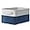 White & Blue, variant on TESPERT Grey Small Storage Basket - Collapsible EVA Organizer Bin with Handles (11.8x7.9x5.1") for Closet, Toys, Laundry - Durable & Space Saving