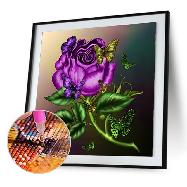 Cuadros Decorativos 5D bricolaje completo taladro diamante pintura flores animal punto de cruz Kit (JH072) Tmvgtek embutido en tela