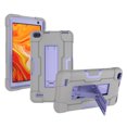 thumbnail image 1 of Goldcherry for MatrixPad Z1 / MatrixPad S7 7 inch Tablet Case,Shockproof Silicone Stand Cover Hybrid Rugged Armor Full Body Protective For 7 inch Vankyo MatrixPad Z1 / MatrixPad S7(Gray+Purple), 1 of 7