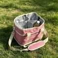 thumbnail image 5 of 4 Compartment Water Bottle Carrier Bag Family Size with Divider Large Capacity Crossbody Drink Caddy for Hiking Travel, 5 of 5