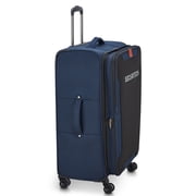 Securitech by Delsey, Rugged Softside 28 Checked Expandable Spinner Luggage, Navy