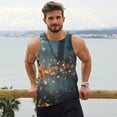 thumbnail image 6 of Picia Magical Butterfly In Forest Printed Men’s Performance Tank, Men's Workout Tank Top Moisture-Wicking Tank Top Muscle tee, Breathable Workout Shirt-3X-Large, 6 of 7