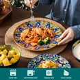 thumbnail image 3 of MALACASA 16 Piece Dinnerware Sets, Bohemian Plates and Bowls Set for 4, Boho Porcelain Dinner Set, Multicolor, 3 of 8