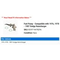 thumbnail image 2 of Fuel Pump - Compatible with 1976, 1978 - 1987 Dodge Ramcharger 1979 1980 1981 1982 1983 1984 1985 1986, 2 of 2
