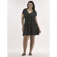 thumbnail image 2 of No Boundaries Tiered Babydoll Dress, Women's Plus, 2 of 5
