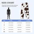 thumbnail image 4 of Picia Brown Cow Mens Soft Woven Cotton Elastic Waistband Sleep Pajama Pant Lounge Sleep Pant With Pockets And Drawstring-Large, 4 of 9