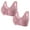 Pink, variant on XMMSWDLA 2pack Everyday Cotton Snap Lace Bras - Women's Front Close Builtup Sports Push Up Wire Free Bra Sports Bras for Women High Support Bras for Older Women