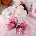 thumbnail image 4 of Castle Fairy Flying Crystal Butterfly 7Pcs Bedding Comforter Set for Teens Women Men,Abstract Splash Queen Bedding Sets Super Cozy,Bling Glitter Queen Sheet Sets,Super Cozy Room Decor, 4 of 8