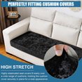 thumbnail image 6 of Lapalife Crushed Velvet Sectional Sofa Cover, Anti-Slip Couch Cover for Sectional Sofa L Shape Sectional Couch Covers for 3 Cushion Couch Sofa, 6 of 7