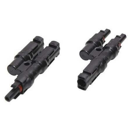 AIMS POWER PVMC4-2TO1 MC4 Branch/Splitter Connector Pair