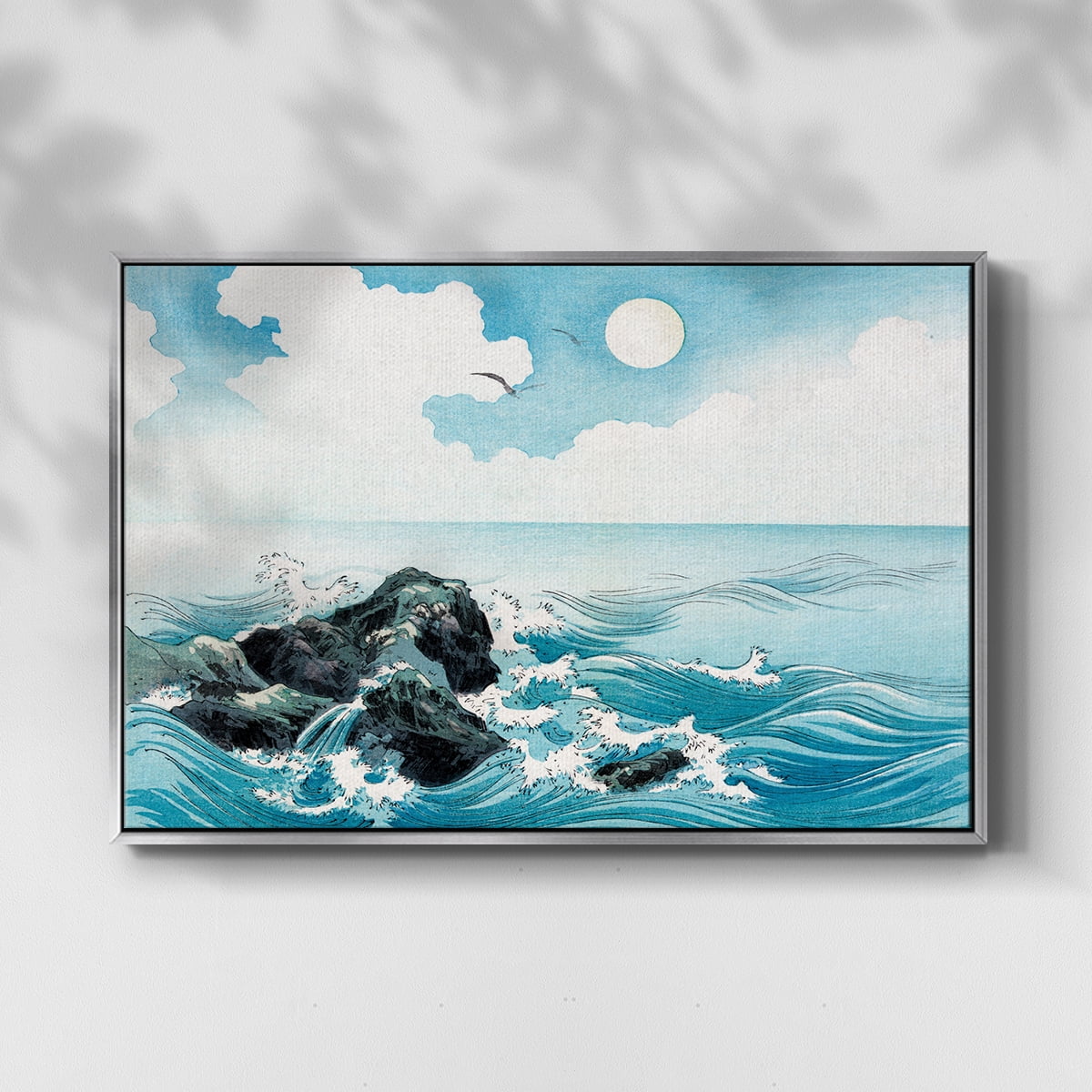 Vintage Landscape-CXXVI By Wexford Home Framed in Silver Wood Gallery Wrapped Canvas 25 in. x 37 in.