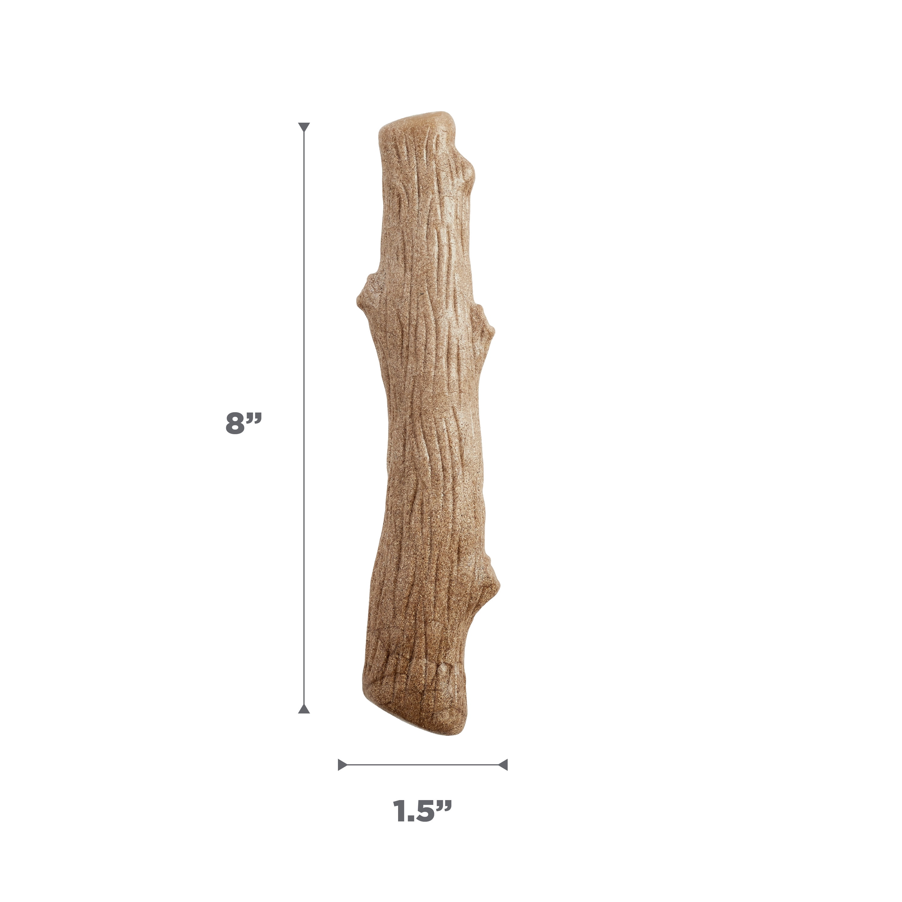 (3 pack) Pupstages by Petstages Dogwood Dog Chew Toy – Real-Wood Blend, Natural Flavor & Texture, Moderate Chewers, Large, 8"