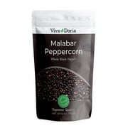Viva Doria Malabar Peppercorn, Whole Black Pepper, 6 Oz