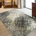 thumbnail image 2 of Leigh Modern Polypropylene Floral Medallion Indoor High Traffic Area Rug - 4' x 6', Blue, 2 of 4