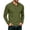 Army Green, variant on Men's Waffle Knit Polo Shirt Long Sleeve Casual Collared Top with Button Placket Chest Pocket Ribbed Cuffs Solid Color Loose Fit Lightweight Breathable Spring Fall Everyday Wear Basic Casual Navy L