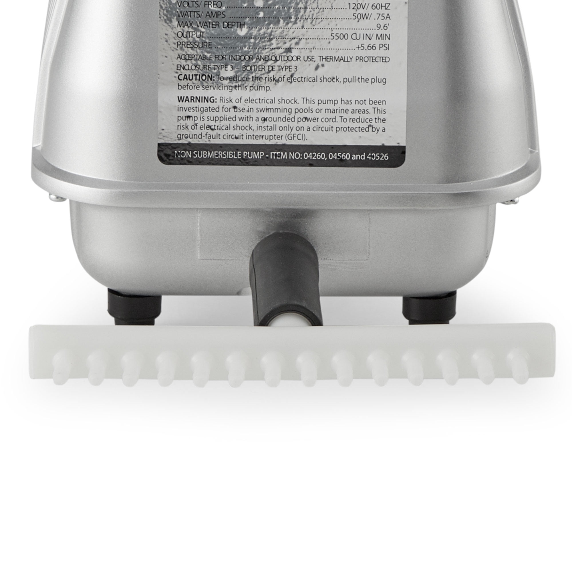 Pondmaster 04560 AP 60 Deep Water Pond Aquarium Air Pump Aeration & Diffuser