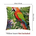 thumbnail image 4 of Set of 2 Tropical Leaves Throw Pillow Covers Parrot &amp;Turtle Leaf &amp;Red Flower Pattern Pillowcases Home Decorative  Cushion Covers, 4 of 7