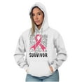 thumbnail image 5 of Survivor Breast Cancer Pink Ribbon Hoodie Sweatshirt Women Brisco Brands S, 5 of 6