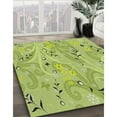 thumbnail image 2 of Ahgly Company Indoor Square Patterned Yellow Green Novelty Area Rugs, 7' Square, 2 of 6