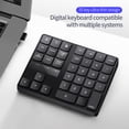thumbnail image 4 of Teclado Irfora Teclado digital inalámbrico 2.4G 35 teclas Teclado numérico USB Teclado de carga USB para computadora portátil PC Escritorio Negro Irfora Teclado, 4 of 7