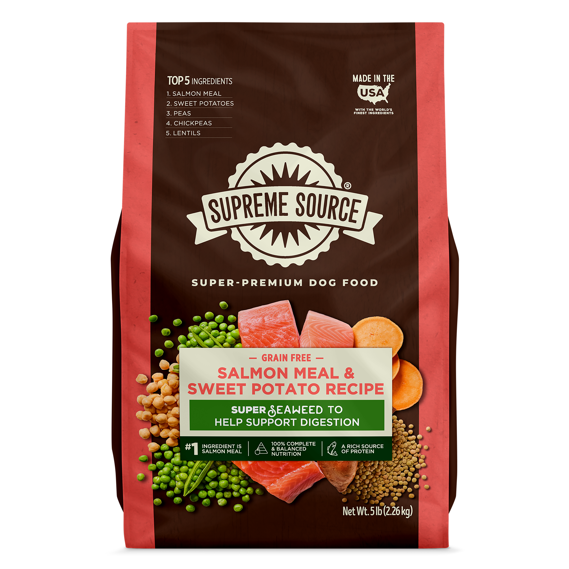 Supreme Source Grain-Free Salmon Meal & Sweet Potato Dry Dog Food photo 1
