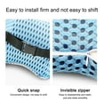 thumbnail image 6 of Lksixu Lumbar Support Pillow, Memory Foam Back Cushion with 4D Mesh Cover and Adjustable Straps, Breathable Ergonomic Chair Cushion for Improve Posture & Back Pain Relief for Office Chair Car Seat, 6 of 9