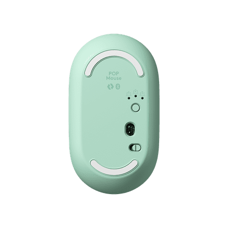 Logitech - POP Mouse Bluetooth Optical Ambidextrous Mouse with Customizable Emojis - Daydream Purple (Mint)