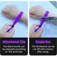 thumbnail image 4 of 100 Pcs Cloth Event Wristband, Disposable Wristbands for Events, Colored Wristbands Events,for Lightweight Concert,Club Entrance Wrist Strap Party Wristband Event(Color : Purple1), 4 of 14