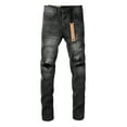 thumbnail image 2 of New Ksubi Men Jean Fashion Casual Ripped Stretch High Quality Straight Skinny Slim Jeans, 2 of 7