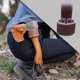 thumbnail image 5 of Funda de hacha de cuero PU Funda de hacha de cuero Funda protectora de hacha Herramienta Funda de cabeza de hacha de cuero Funda de cabeza de hacha Funda protectora con cuero de PU marrón Sunnimix Cubierta de cabeza de hacha colgante, 5 of 8