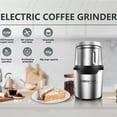 thumbnail image 2 of LINKChef Coffee Grinder, Spice Grinder with 4 Blades for Coffee Beans, Spice, Tea - New (Silver), 2 of 6