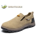 thumbnail image 6 of CHICVOMEY Outdoor Slip-on Sneakers for Men Breathable Leather Upper Non-slip Casual Sneakers for Hiking & Walking Shoes, 6 of 7