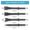 thumbnail image 1 of 3/4/7/8Pcs Pneumatic Tool Air Hammer Handheld Pistol Gas Air Shovels Small Rust Remover Cutting Drilling Air Chisel Tools ,Powerhouse Performance, 1 of 2