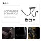 thumbnail image 3 of GOOHOCHY Acústico Negro Para Auricular De Radio Con Flexible Y Punta Cómoda Para Uso Prolongado, 3 of 8