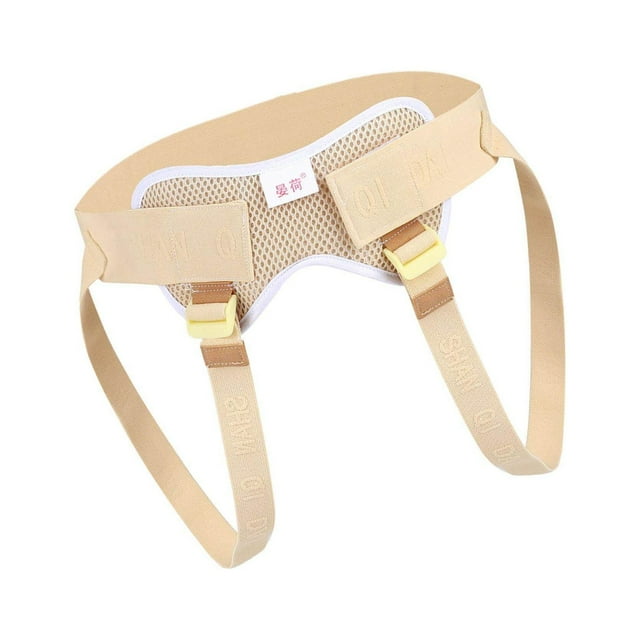 Ceinture de Soutien pour Hernie, Protège-Hernie pour Hommes avec 4 Coussinets, Récupération, 4 Coussinets en Coton
