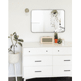 thumbnail image 6 of Frame My Mirror Highland Design Black 24" x 36" Rounded Corner Mirror, Rectangular, 6 of 8