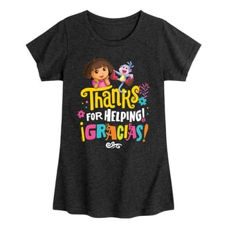 Girl's Dora the Explorer Yum Yum Delicioso Graphic Tee Purple
