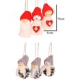 thumbnail image 3 of 12 colgantes de árbol de Navidad, muñeca de muñeco de nieve de punto de Navidad, gnomo de cono de pino, adorno de ramo de Navidad, abeto Zhivalor WLJ-1018, 3 of 4