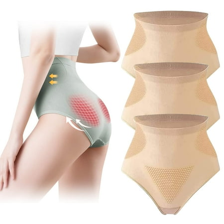 

3PCS Graphene Honeycomb Vaginal Tightening & Body Shaping Briefs for Women Graphene Honeycomb Body Shaping Briefs Slimory Panty for Women and Girls