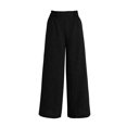 thumbnail image 6 of Endives Linen Pants Women Solid Color Spring Summer Loose High Waist Straight Leg Pant Casual Pants Wide Leg Pants For Women, 6 of 7